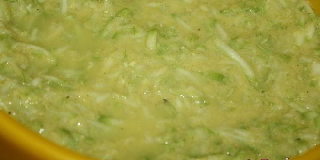 Рецепт кабачковых оладий с кукурузной мукой