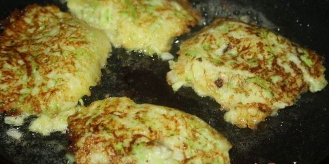 Рецепт кабачковых оладий с кукурузной мукой