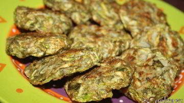 Рецепт Кабачковых оладий в духовке без масла