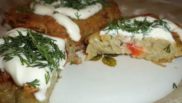 Рецепт Картофельных оладий со сладким перцем