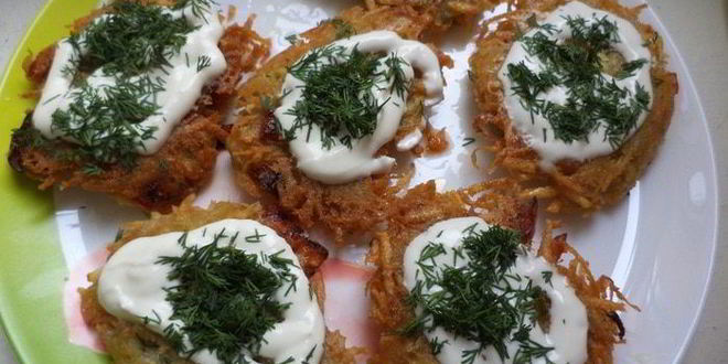 Рецепт картофельных оладий со сладким перцем