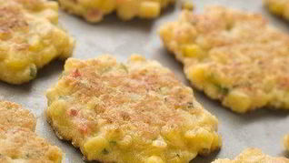 Рецепт Хрустящих рисовых оладий с пикантным творожным кремом