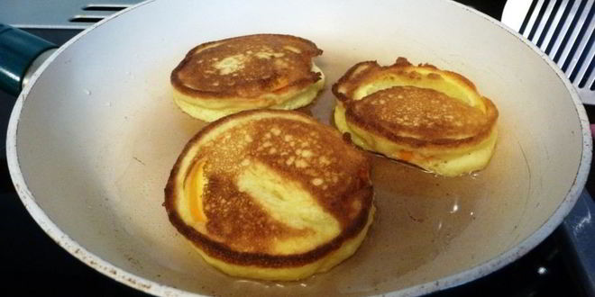 Рецепт кукурузных оладий с апельсином