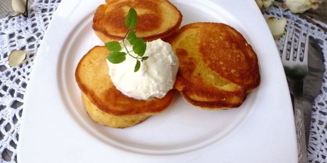 Рецепт кукурузных оладий с апельсином