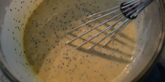 Рецепт лимонно-маковых оладьи