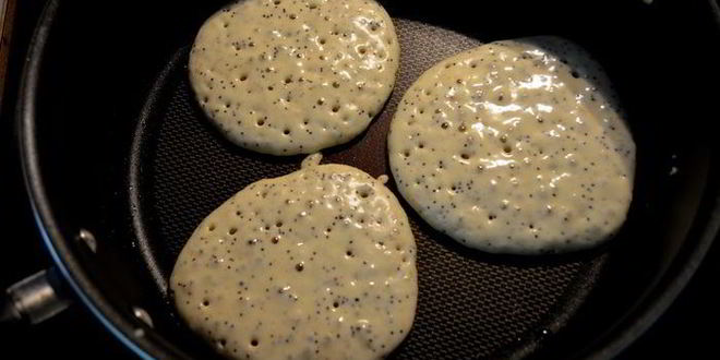 Рецепт лимонно-маковых оладьи