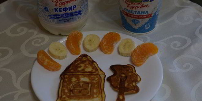 Рецепт оладий домик в деревне