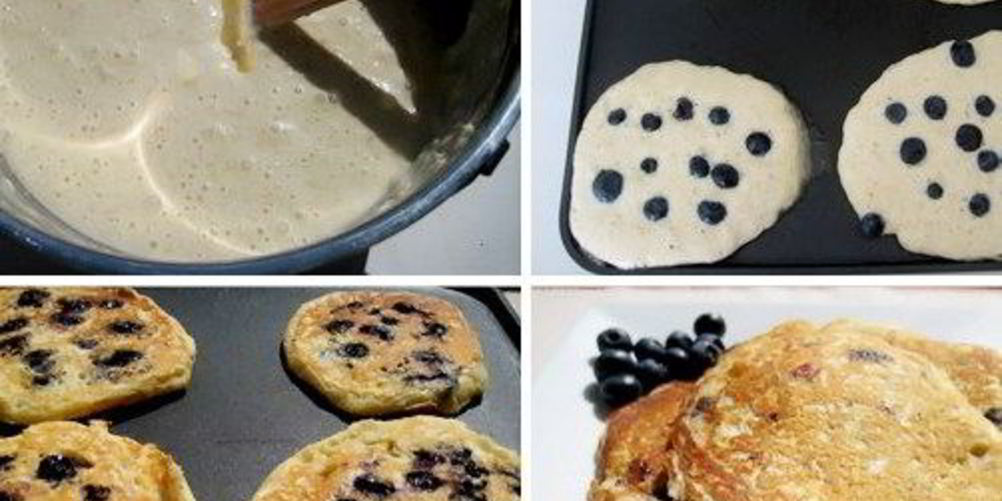 Как приготовить оладьи из овсянки и черники