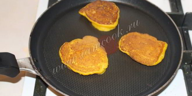 Рецепт оладий из вареной тыквы