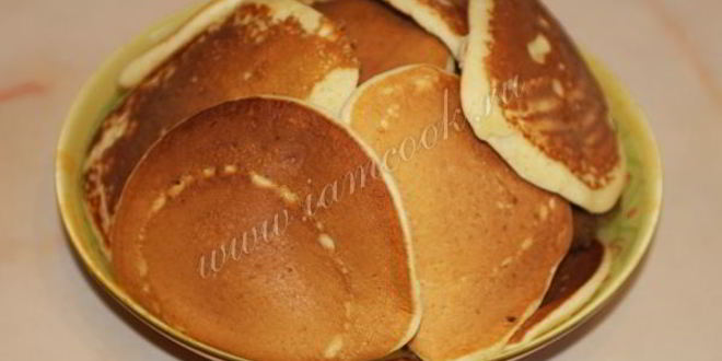 Рецепт оладий на кефире с содой