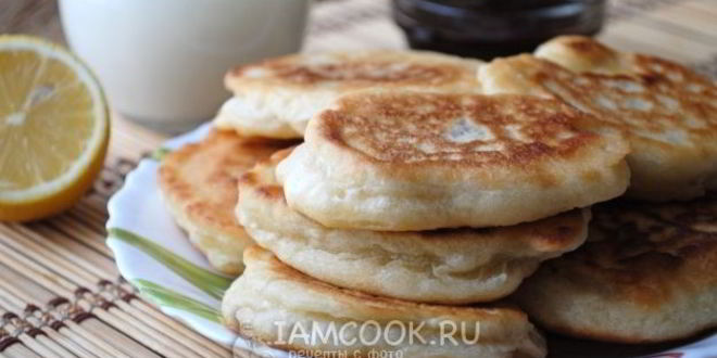 Рецепт оладий на воде без яиц и дрожжей