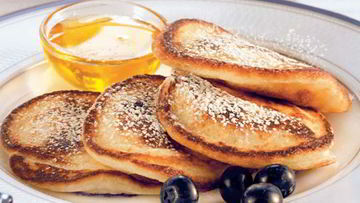 Рецепт Оладий с черникой и кофе американо