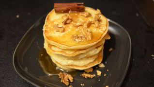 Рецепт Оладий с овсяными хлопьями и лимонной цедрой