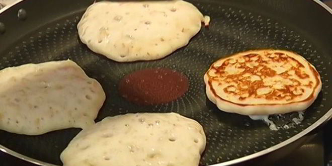 Рецепт овсяных оладушек с красной икрой