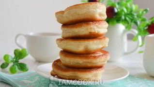 Рецепт Пышных оладий на кефире и дрожжах