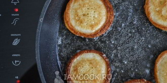 Рецепт пышных оладий на кефире и дрожжах