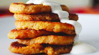 Рецепт Яблочно-морковных оладушки с геркулесом