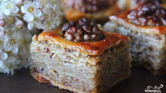 Рецепт Пахлавы медовой