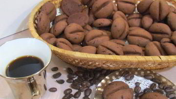 Рецепт Ароматного печенья Кофейные зерна