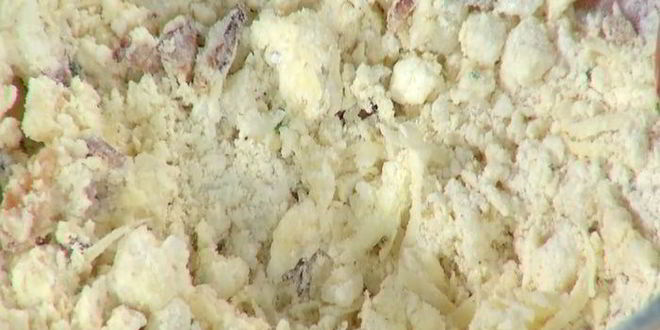 Рецепт картофельного печенья с сыром и грудинкой