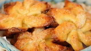 Рецепт Нежного печенья Творожные цветки