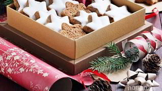 Рецепт Новогоднего печенья с корицей и миндалем