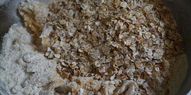 Рецепт овсяного печенья с изюмом и кусочками шоколада