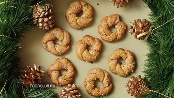 Рецепт Печенья Рождественские венки