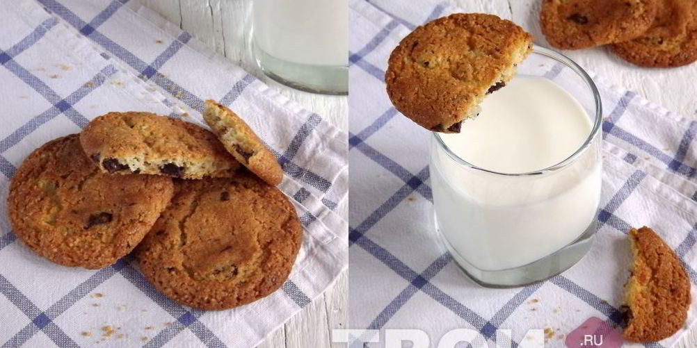Как приготовить печенье с кусочками шоколада