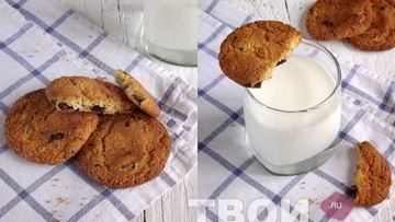 Рецепт Печенья с кусочками шоколада
