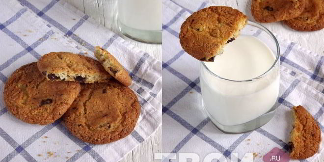 Рецепт печенья с кусочками шоколада