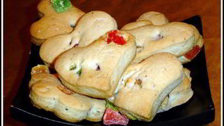 Рецепт Постного печенья с орехами и цукатами