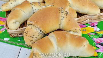 Рецепт Рогаликов на молоке