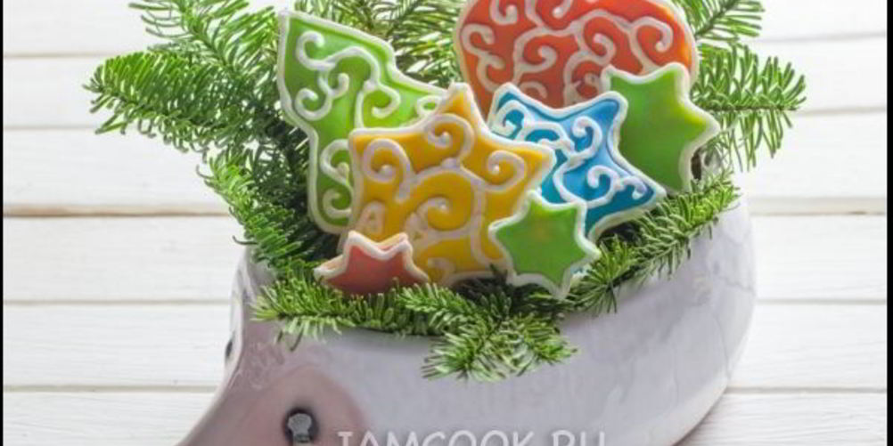 Как приготовить рождественское печенье с глазурью