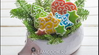 Рецепт Рождественского печенья с глазурью
