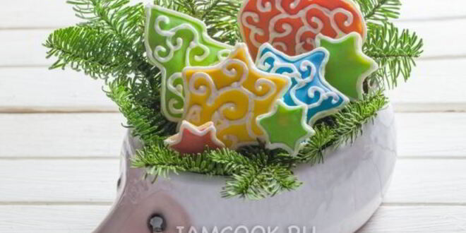 Рецепт рождественского печенья с глазурью