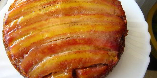 Рецепт бананова-миндального пирог