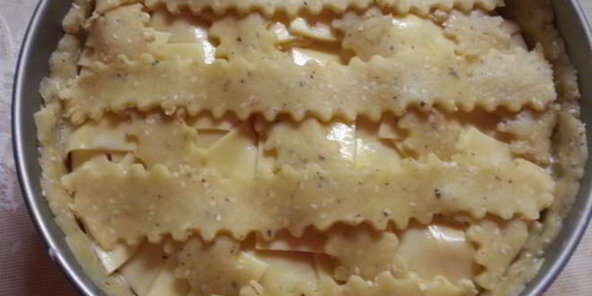 Рецепт куриного пирога с кабачками и помидорами