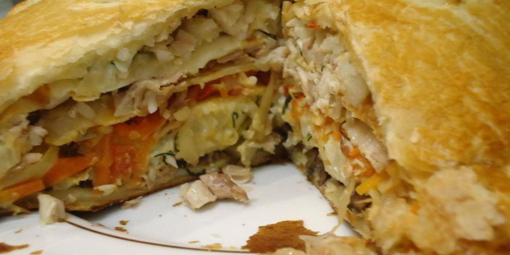 Как приготовить курника из бездрожжевого теста