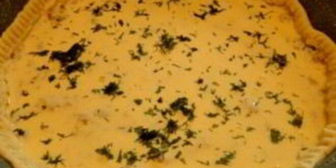 Рецепт открытого пирога с сайрой