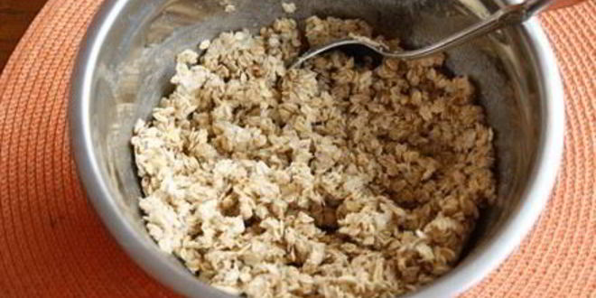 Рецепт овсяного пирога с маскарпоне и ягодами