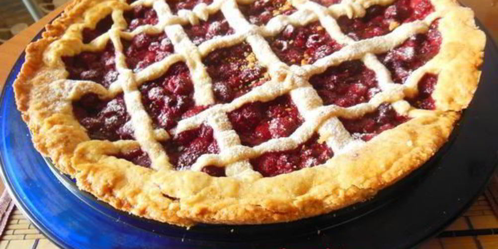 Как приготовить песочный пирог с малиной