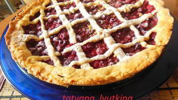 Рецепт Песочного пирога с малиной