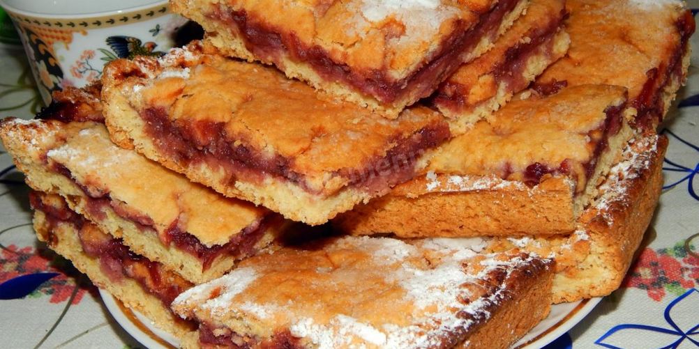 Как приготовить песочный пирог с повидлом