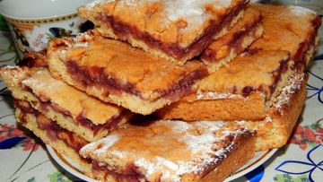 Рецепт Песочного пирога с повидлом