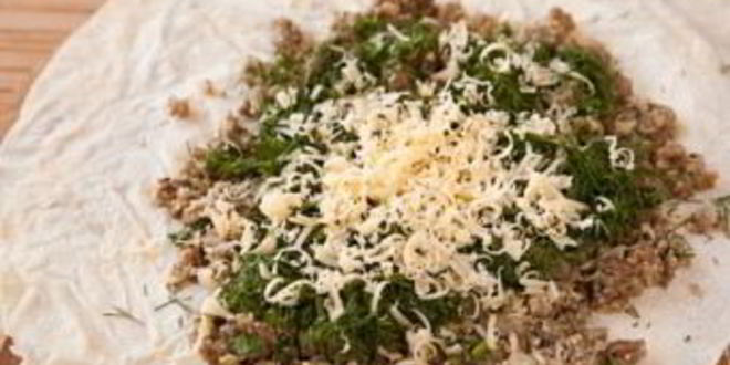 Рецепт пирога из лаваша с фаршем