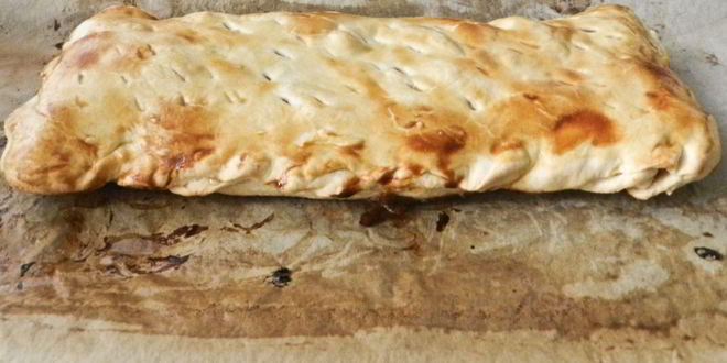 Рецепт пирога из слоеного теста с персиками