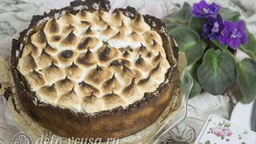 Рецепт Пирога с абрикосами и безе