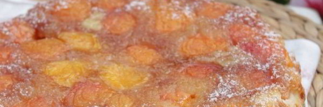 Рецепт Пирога с абрикосами и карамелью