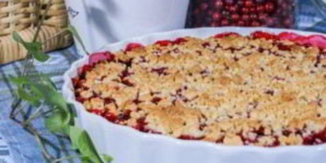 Рецепт пирога с брусникой